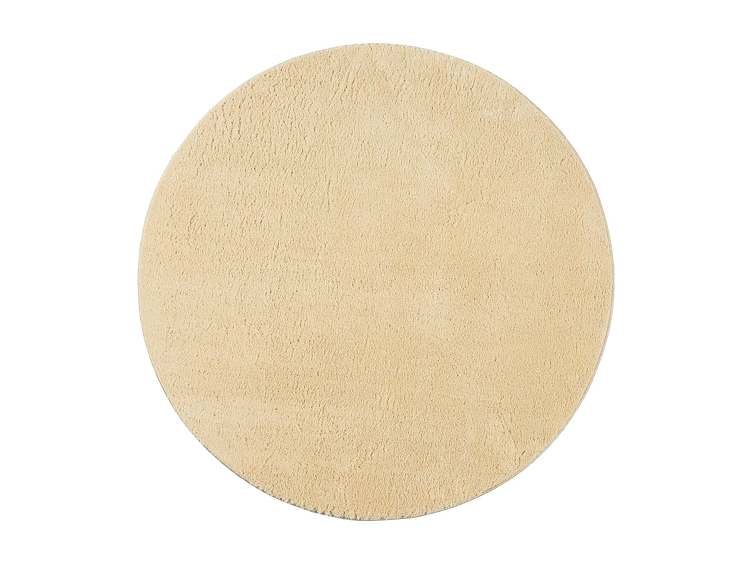 Tapis uni antidérapant lavable Or - 200 cm Ronde - RELAX