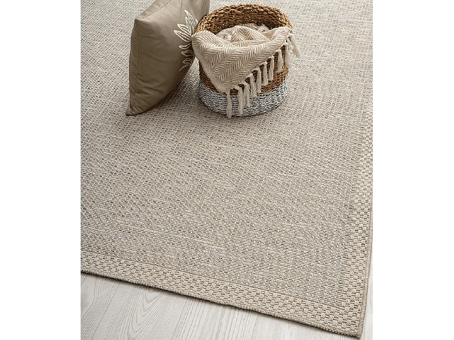 Tapijt buiten binnen modern design - Beige grijs - 67 x 180 cm - CALGARY