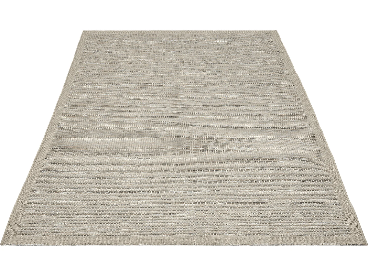 Tapis intérieur extérieur design moderne - Beige Gris - 160 x 220 cm - CALGARY