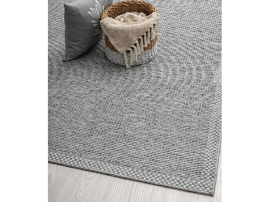 Tapete liso para uso interno externo - Cinza - 67 x 180 cm - CALGARY