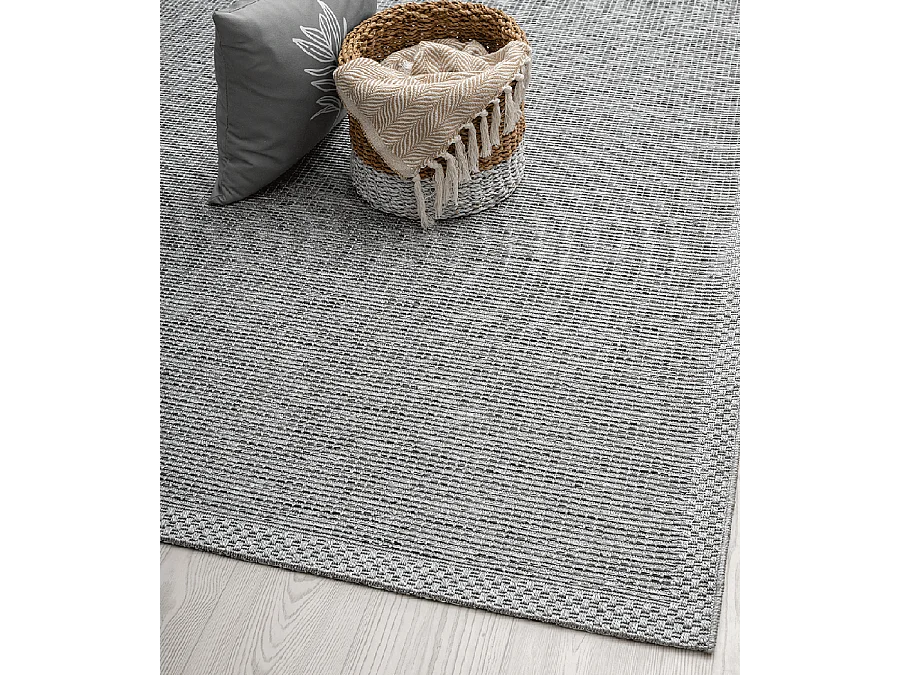 Teppich Indoor Outdoor design uni - Grijs - 140 x 200 cm - CALGARY
