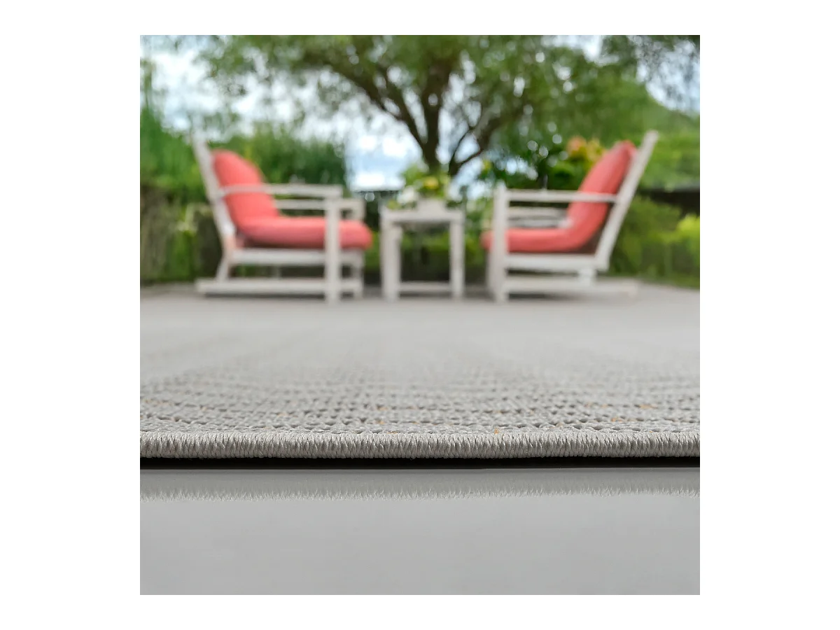 Tapis intérieur extérieur design moderne - Beige Jaune - 200 x 280 cm - CALGARY