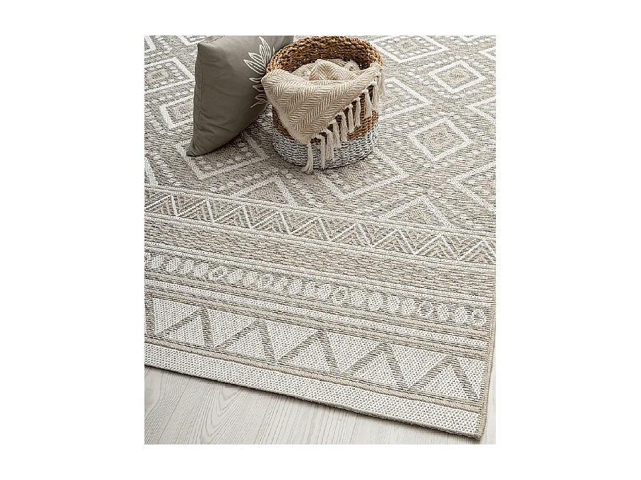 Dywan Zewnętrzny Wnętrze nowoczesny design - Beige - 240 x 340 cm - CALGARY