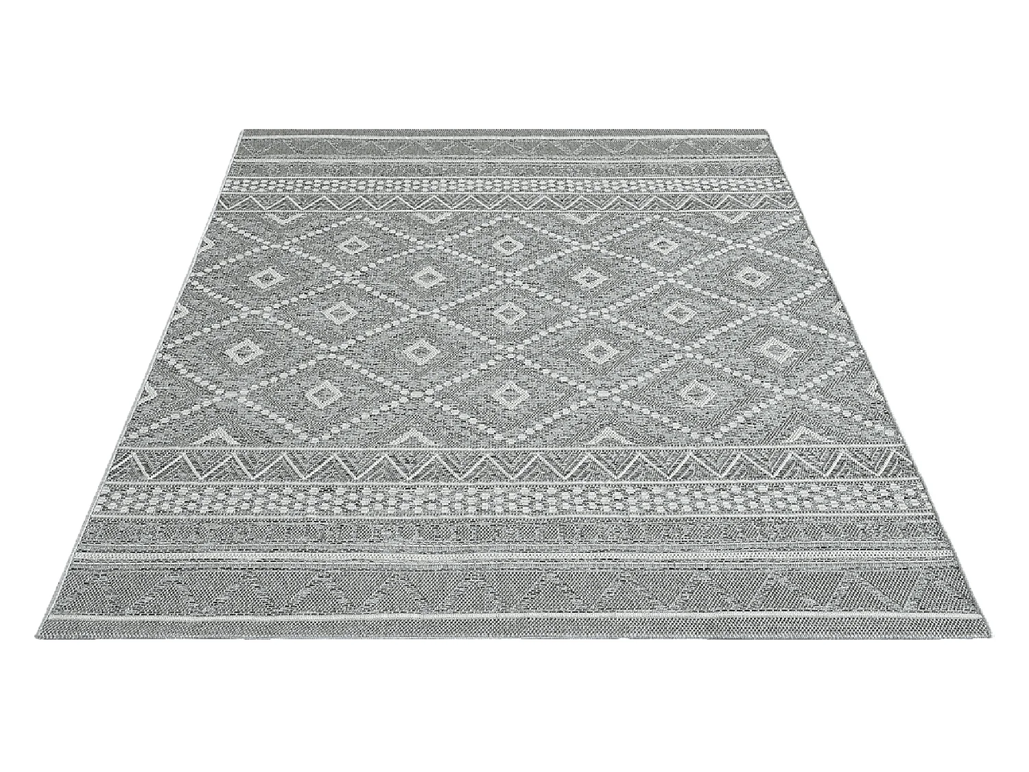 Tapijt buiten binnen modern design - Grijs - 67 x 180 cm - CALGARY