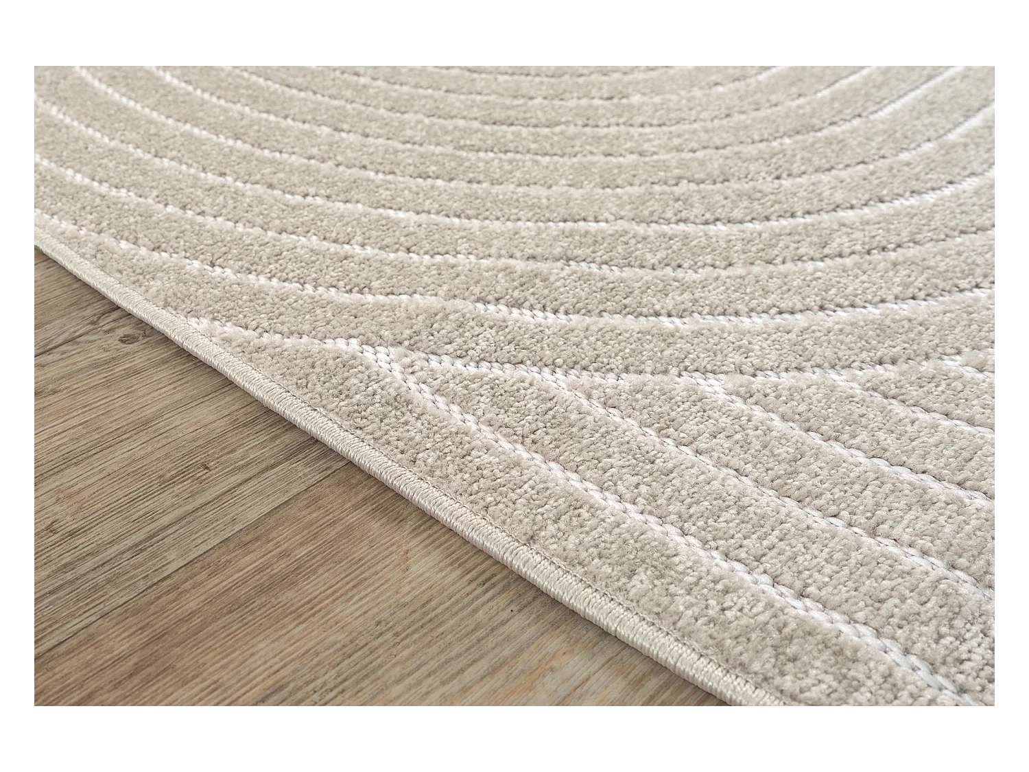 Tapijt modern design boho - Beige - 80 x 250 cm - SANTO PLUS