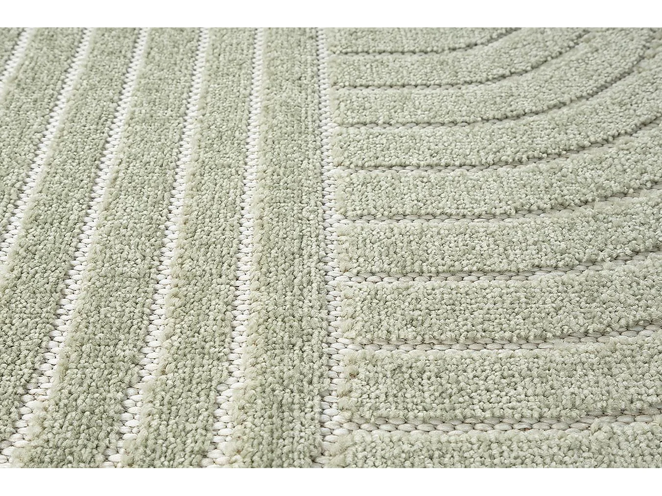 Tapete design moderno boho - Verde - 80 x 150 cm - SANTO PLUS