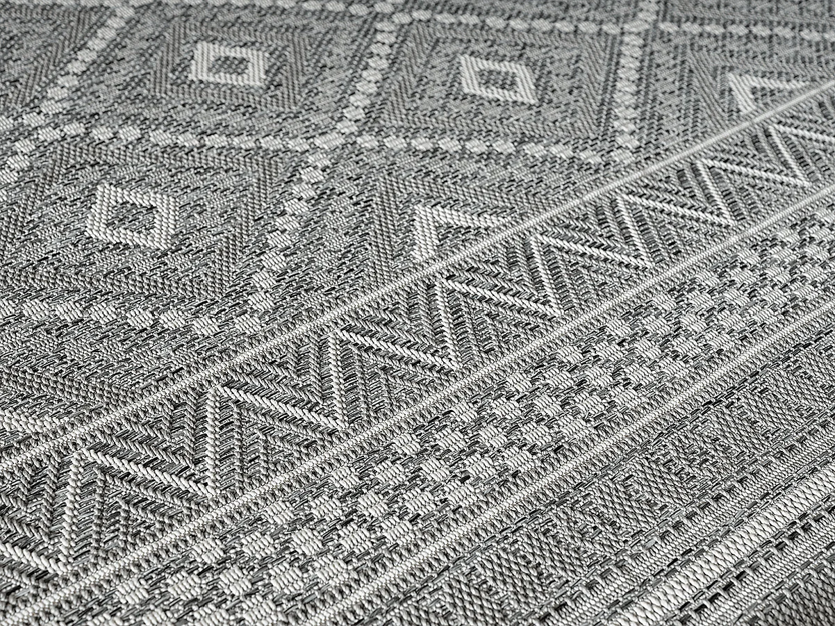 Dywan Zewnętrzny Wnętrze nowoczesny design - Szary - 80 x 150 cm - CALGARY