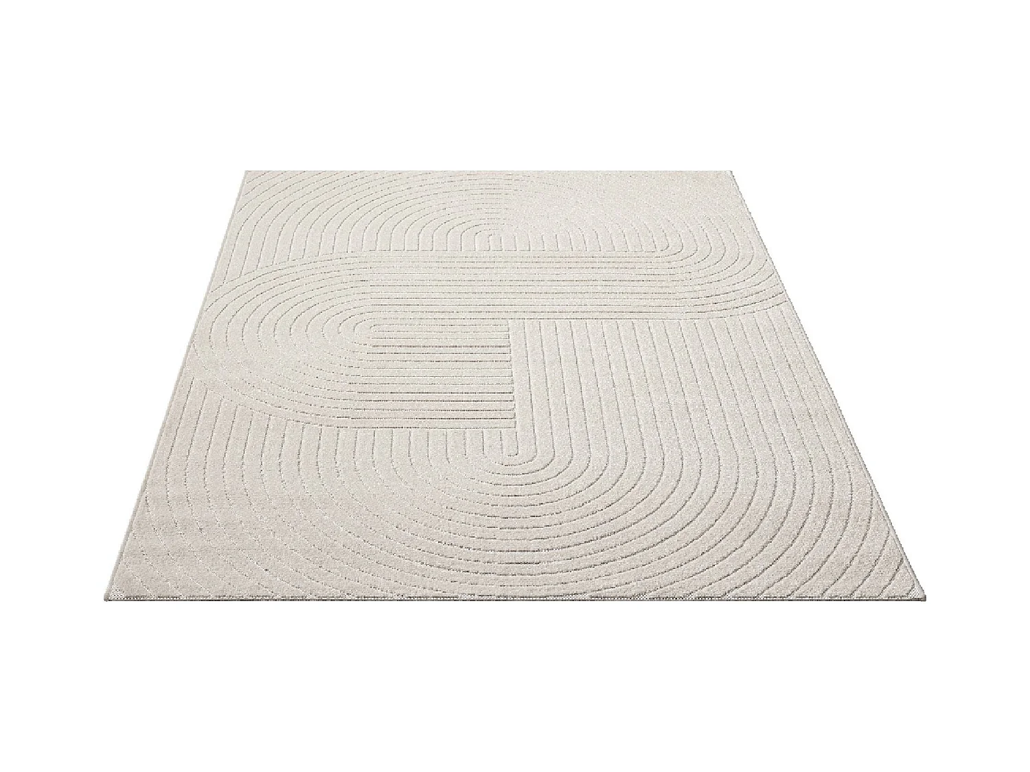 Tappeto design moderno boho - Crema - 80 x 150 cm - SANTO PLUS