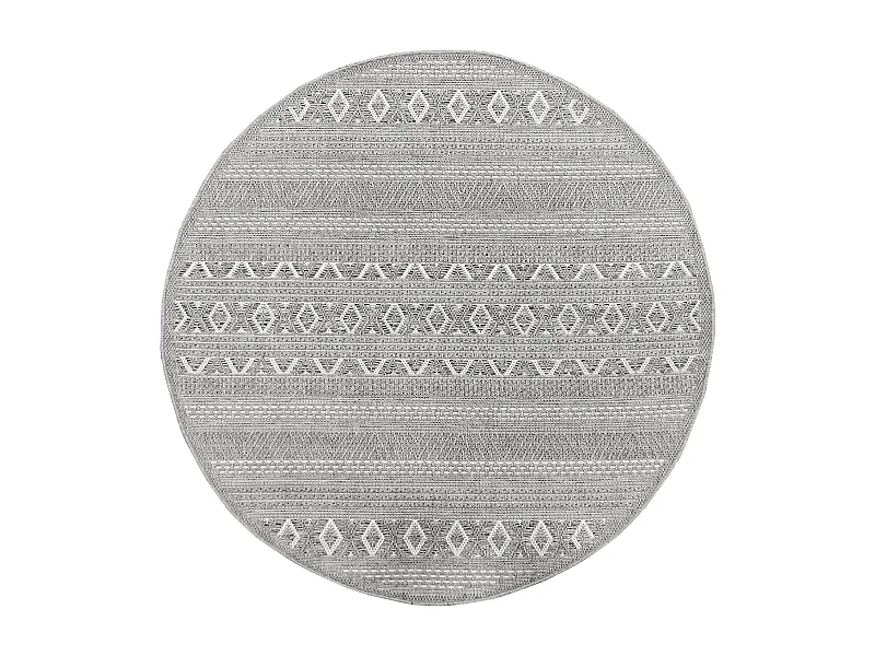 Teppich Indoor Outdoor Modern - Grau - 160 x 160 cm - CALGARY