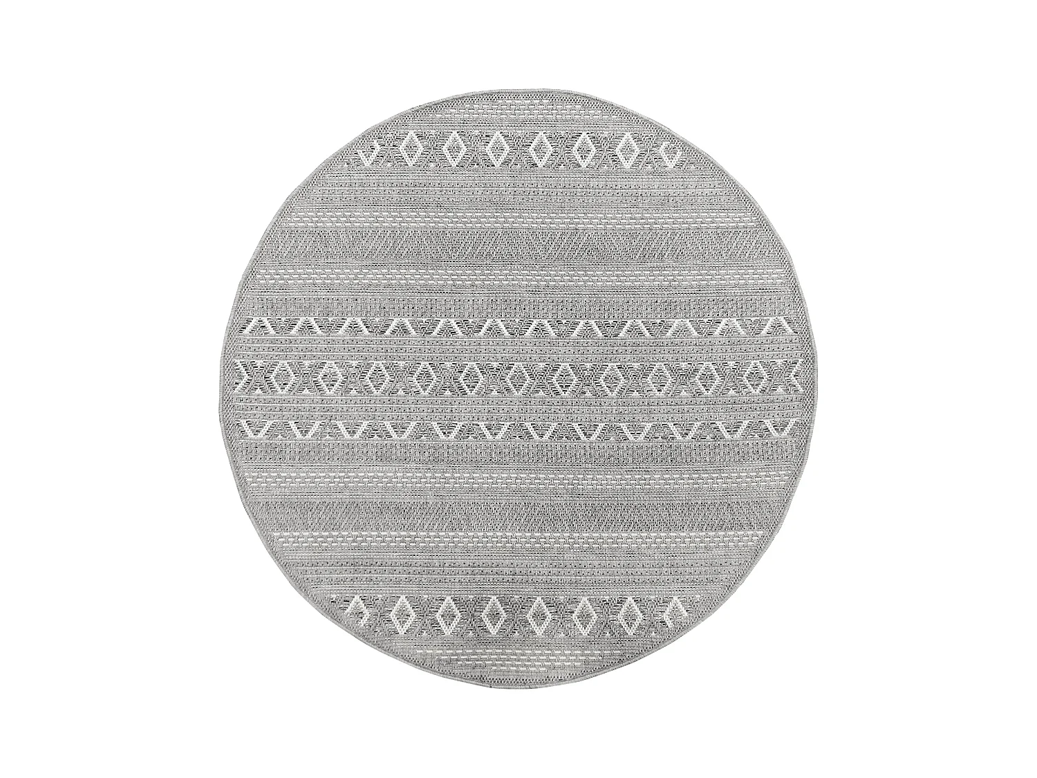 Teppich Indoor Outdoor Modern - Grau - 160 x 160 cm - CALGARY