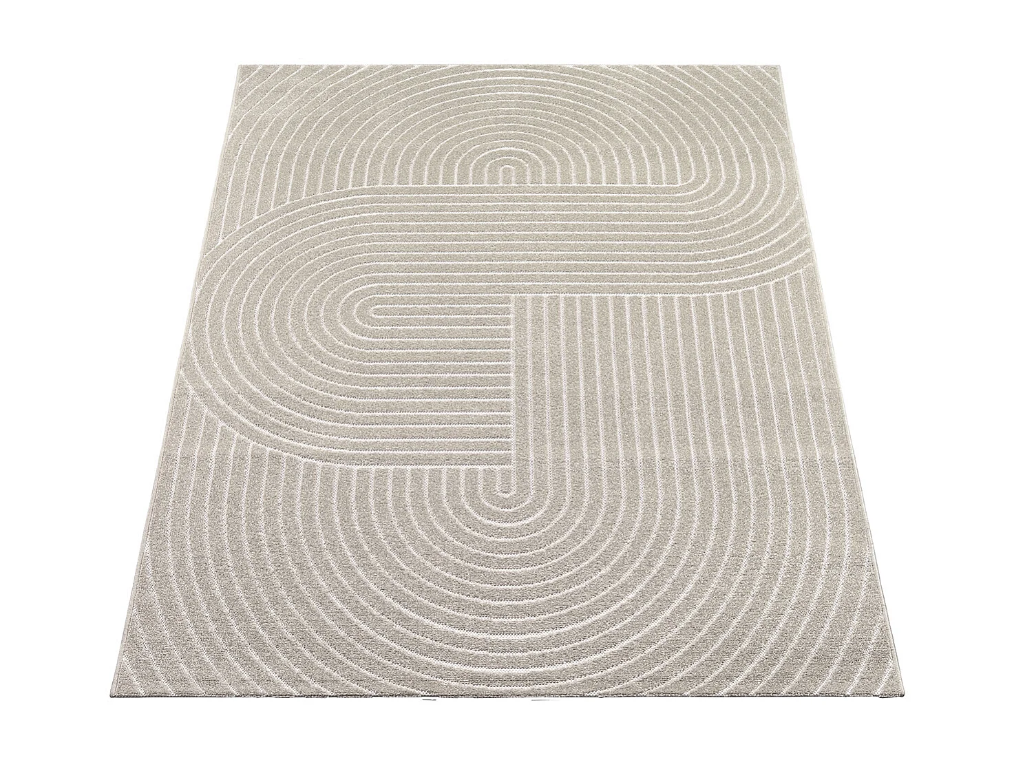Tapijt modern design boho - Beige - 120 x 160 cm - SANTO PLUS