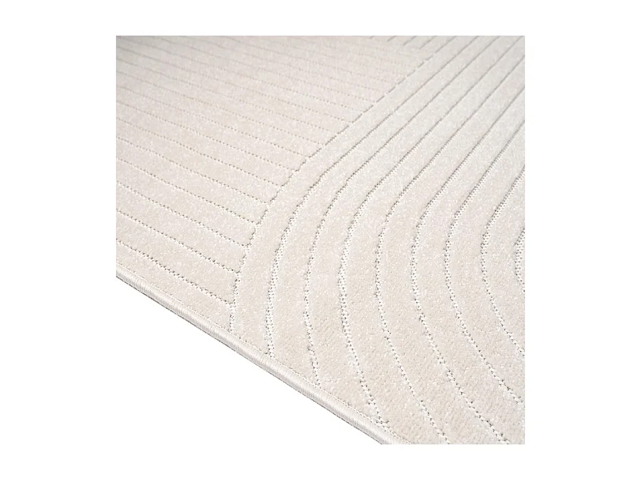 Tapis moderne design boho - Crème - 240 x 340 cm - SANTO PLUS