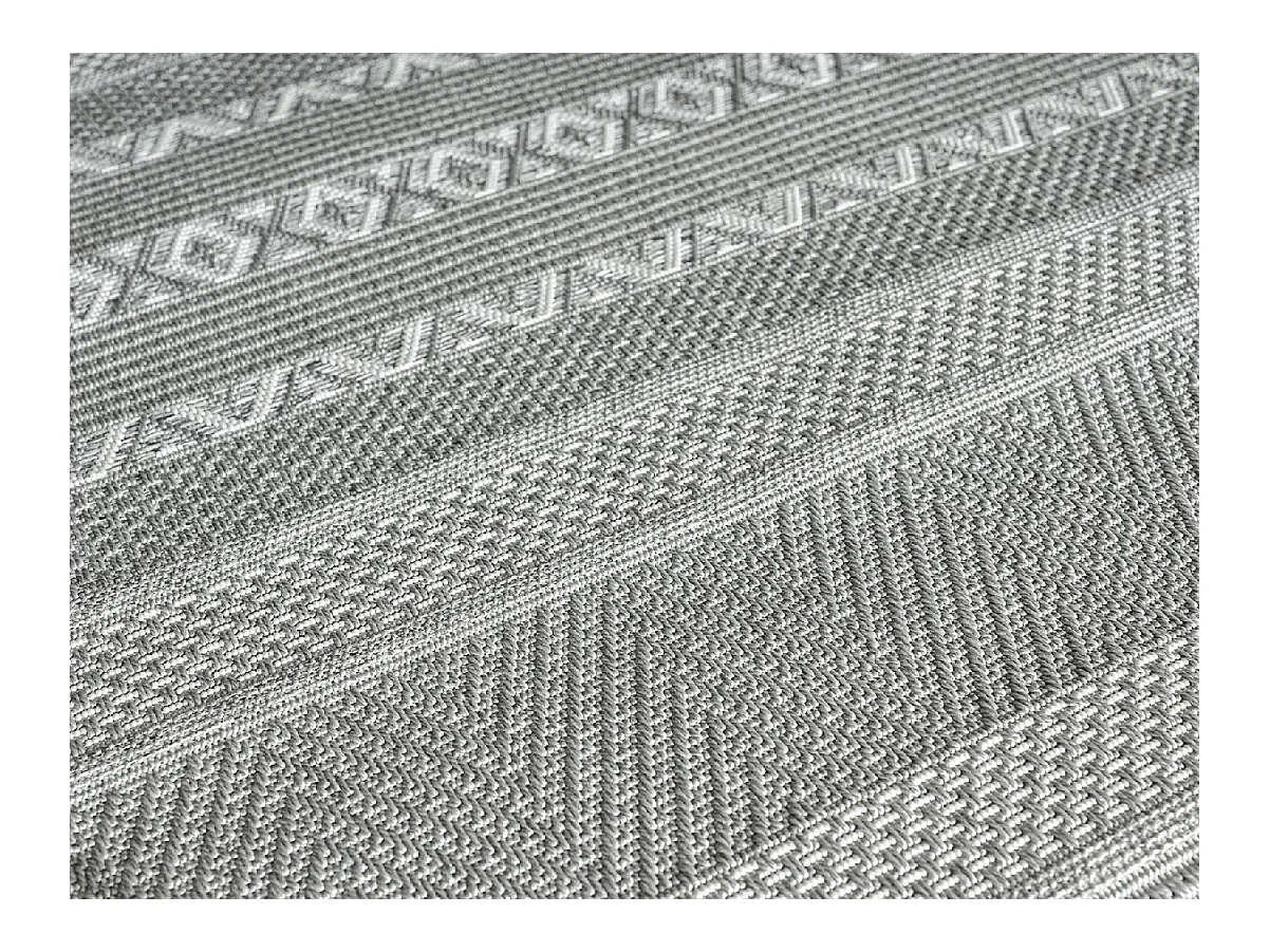 Alfombra interior exterior moderna - Gris - 140 x 200 cm - CALGARY