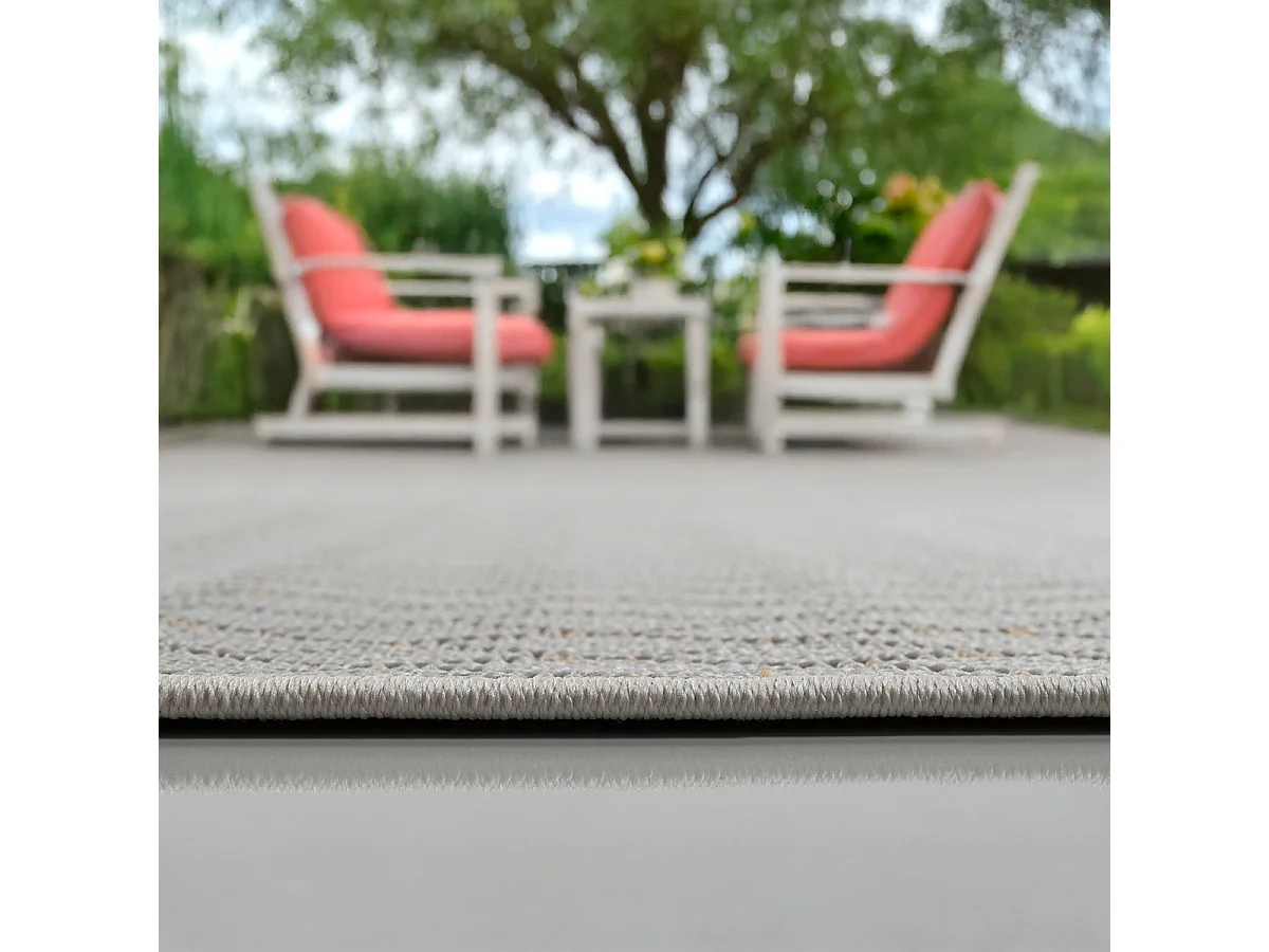 Tapis intérieur extérieur design moderne - Beige Jaune - 240 x 340 cm - CALGARY