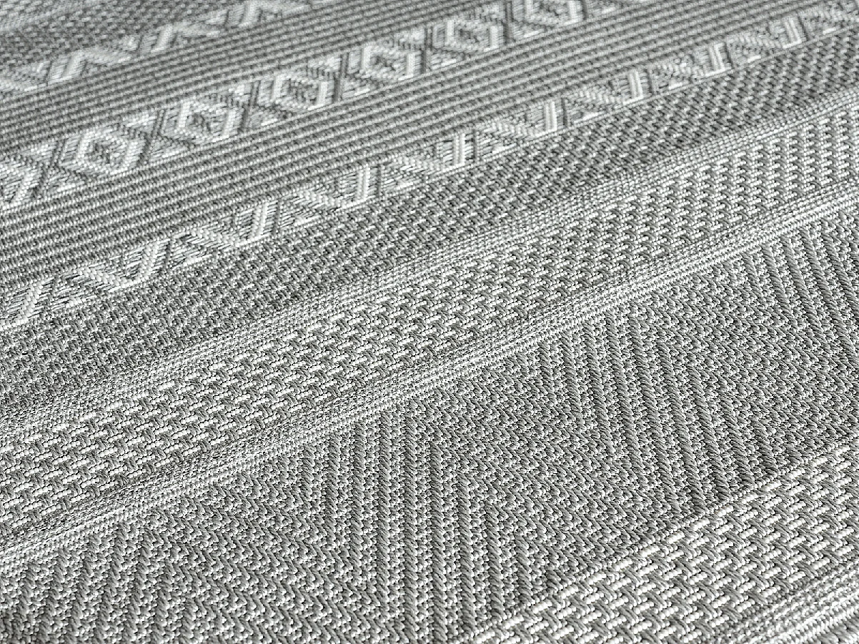 Tapis intérieur extérieur moderne - Gris - 240 x 340 cm - CALGARY