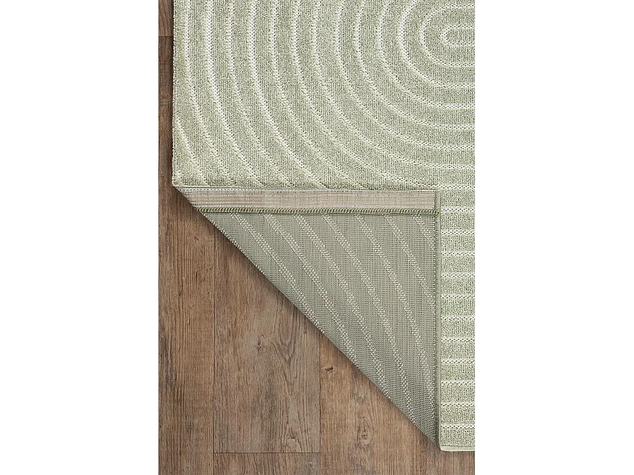 Tapijt modern design boho - Groen - 80 x 250 cm - SANTO PLUS