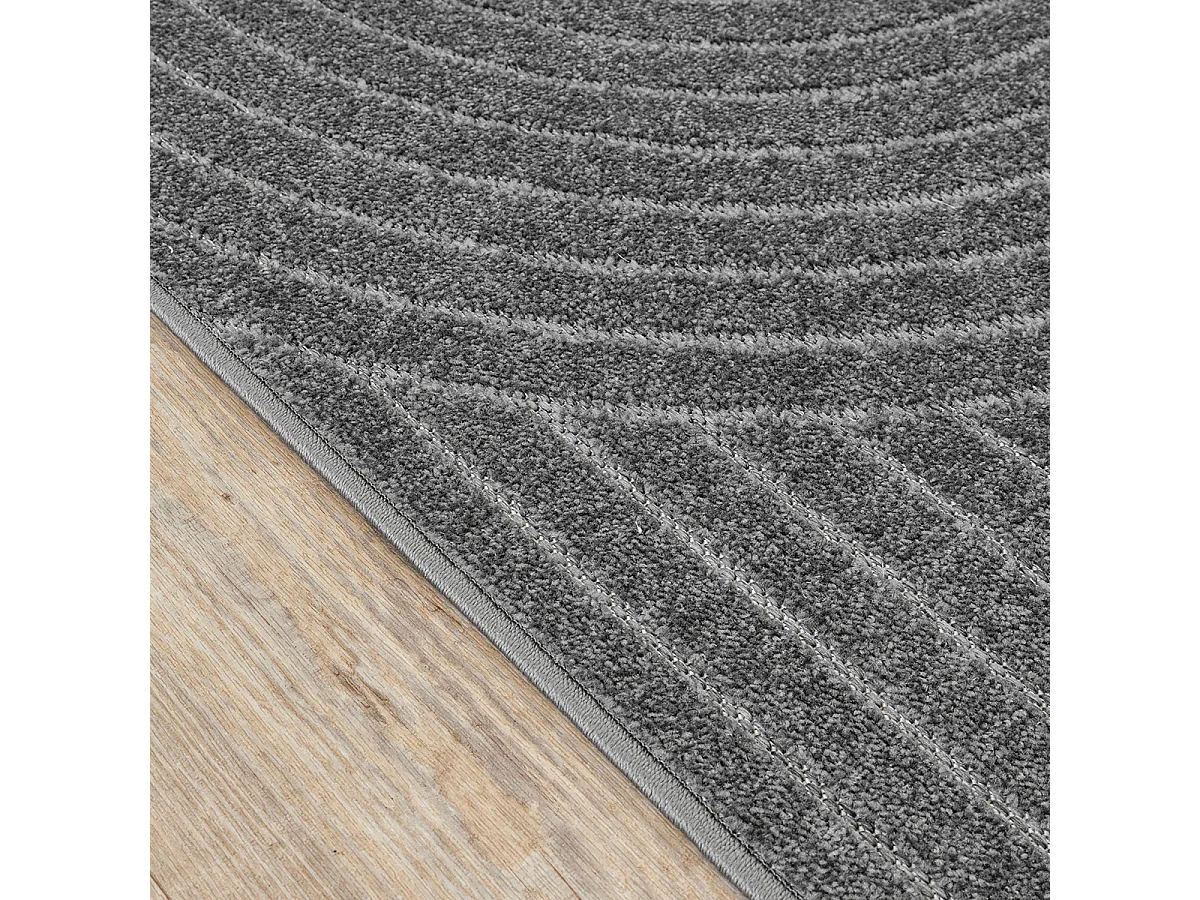 Tapis moderne design boho - Anthracite - 160 x 220 cm - SANTO PLUS