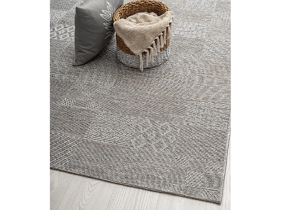 Tapijt buiten binnen modern design - Grijs Beige - 120 x 160 cm - CALGARY