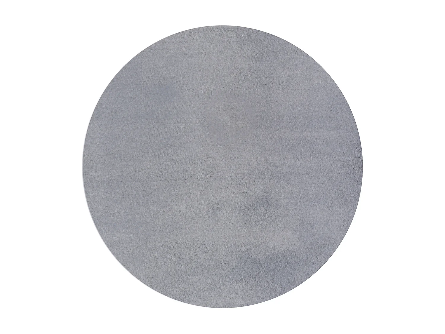 Tapis moderne fourrure chaud douillet lavable - Gris - 200 cm Ronde - COSY