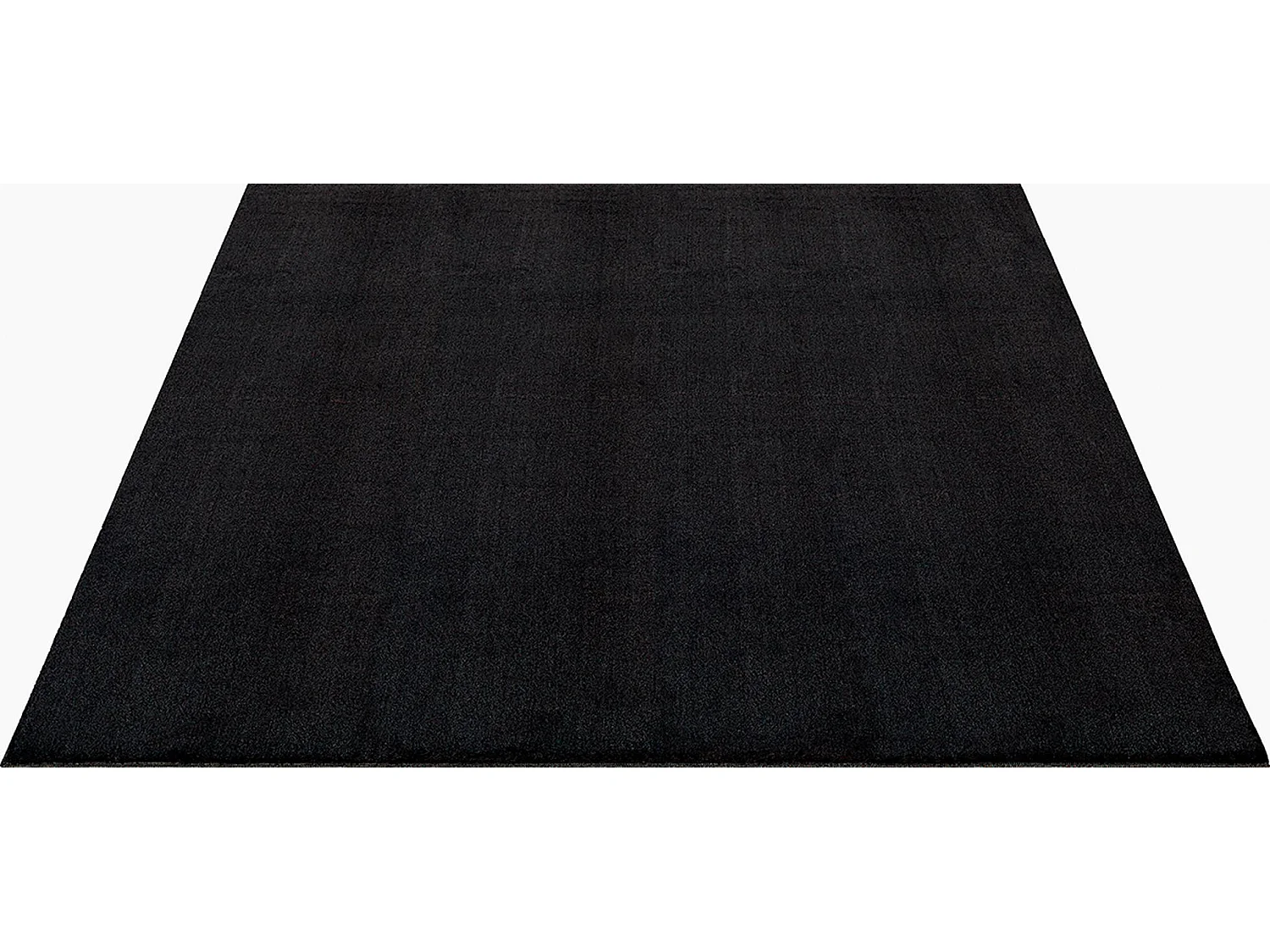 Tapis uni antidérapant lavable Noir - 160 x 220 cm - RELAX
