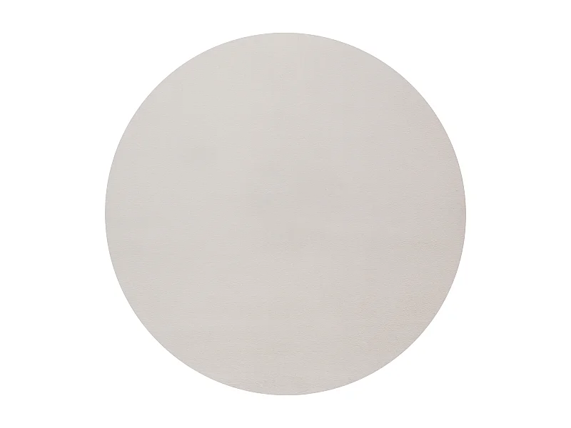 Teppich Kunstfell weich waschbar - Beige - 200 cm Rund - COSY