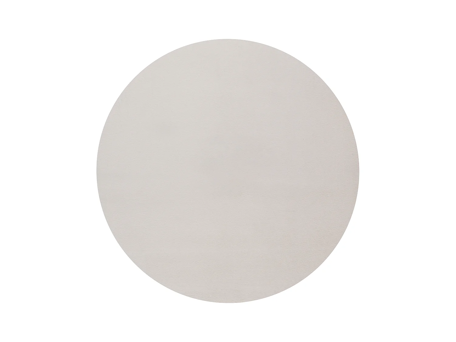 Teppich Kunstfell weich waschbar - Beige - 200 cm Rund - COSY