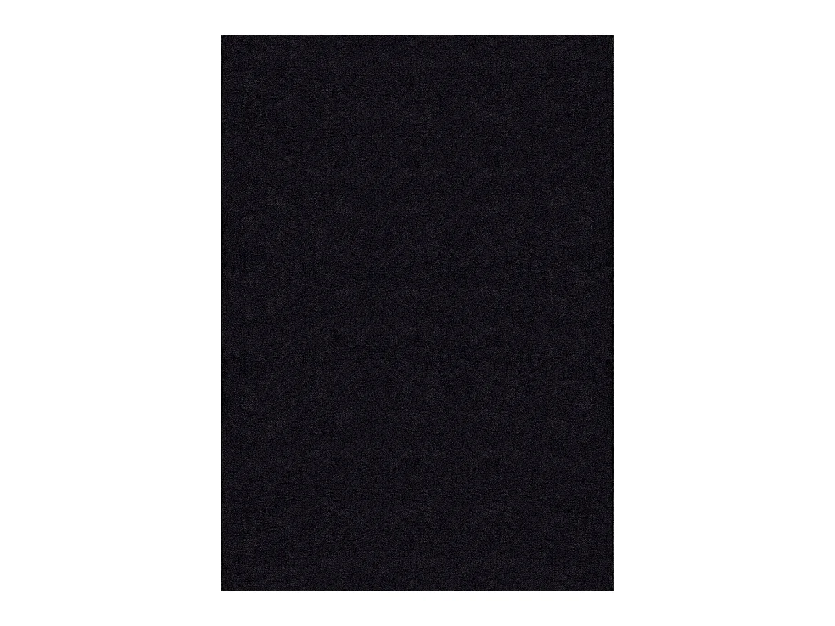 Tapis uni antidérapant lavable Noir - 120 x 160 cm - RELAX