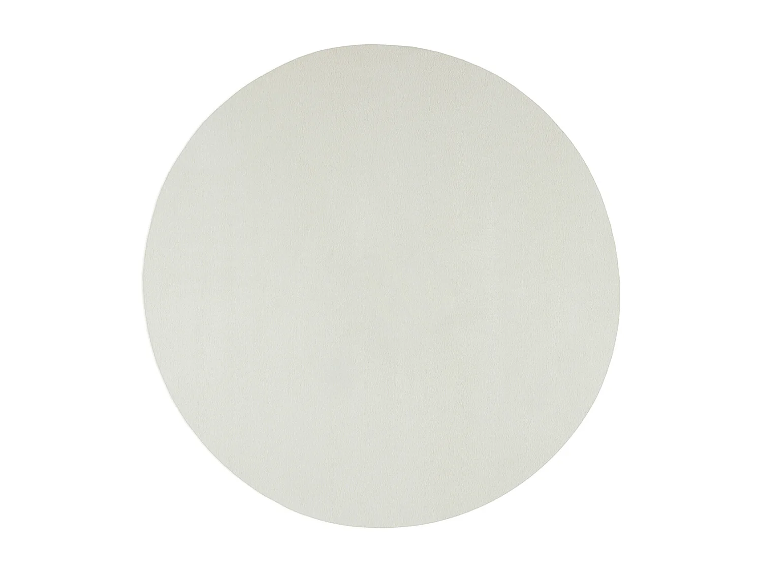 Tapis moderne fourrure chaud douillet lavable - Crème - 200 cm Ronde - COSY