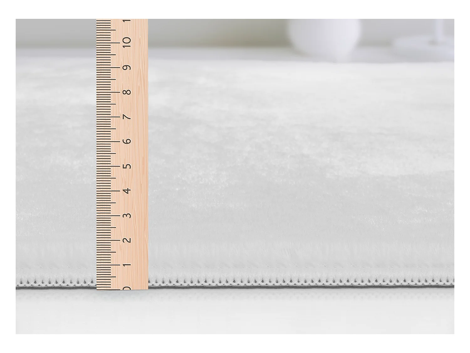 Tapis moderne fourrure chaud douillet lavable - Blanc - 200 x 280 cm - COSY