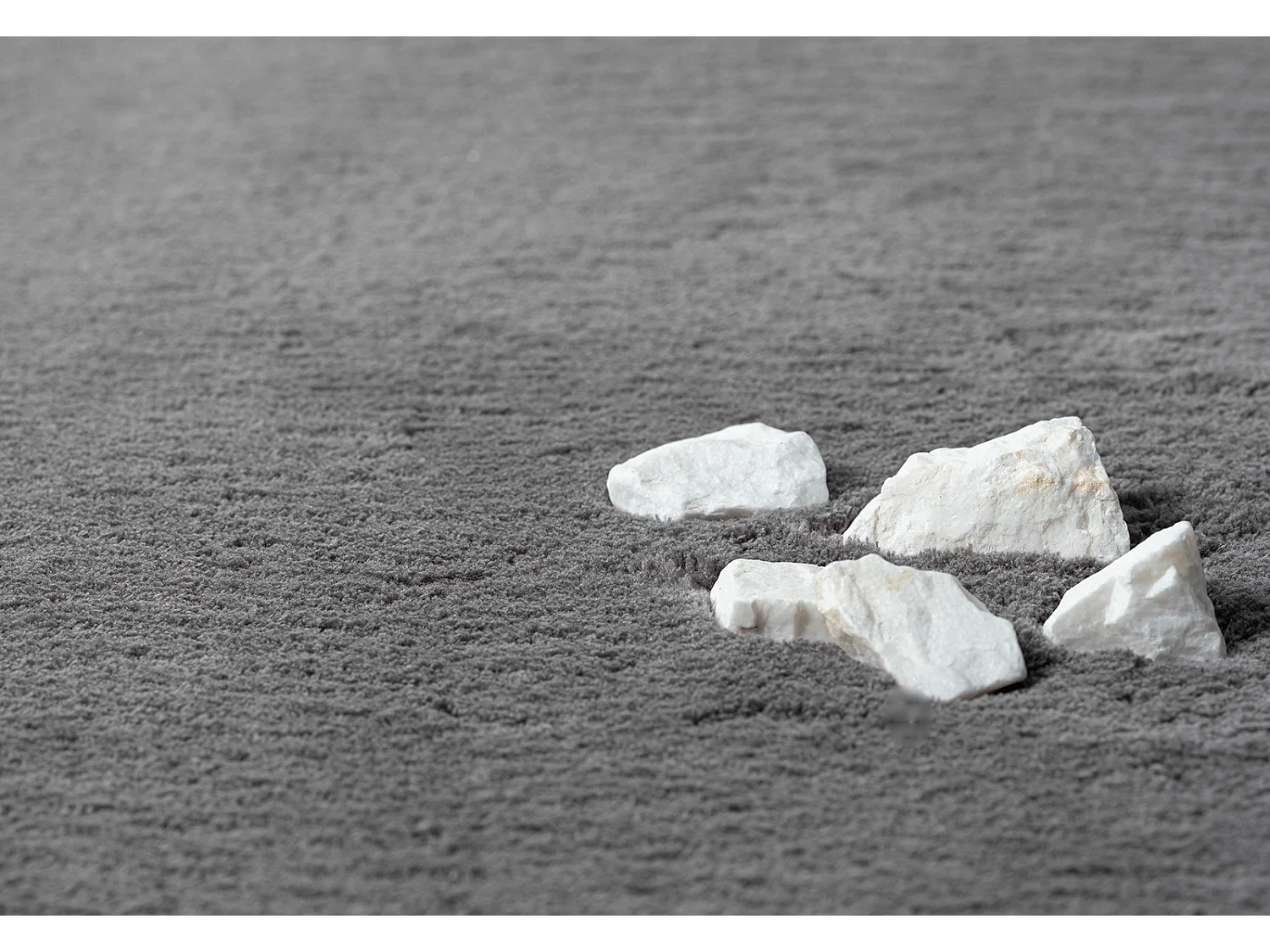 Teppich Kurzflor Waschbar Anti-Rutsch - Anthrazit - 140 x 200 cm - RELAX