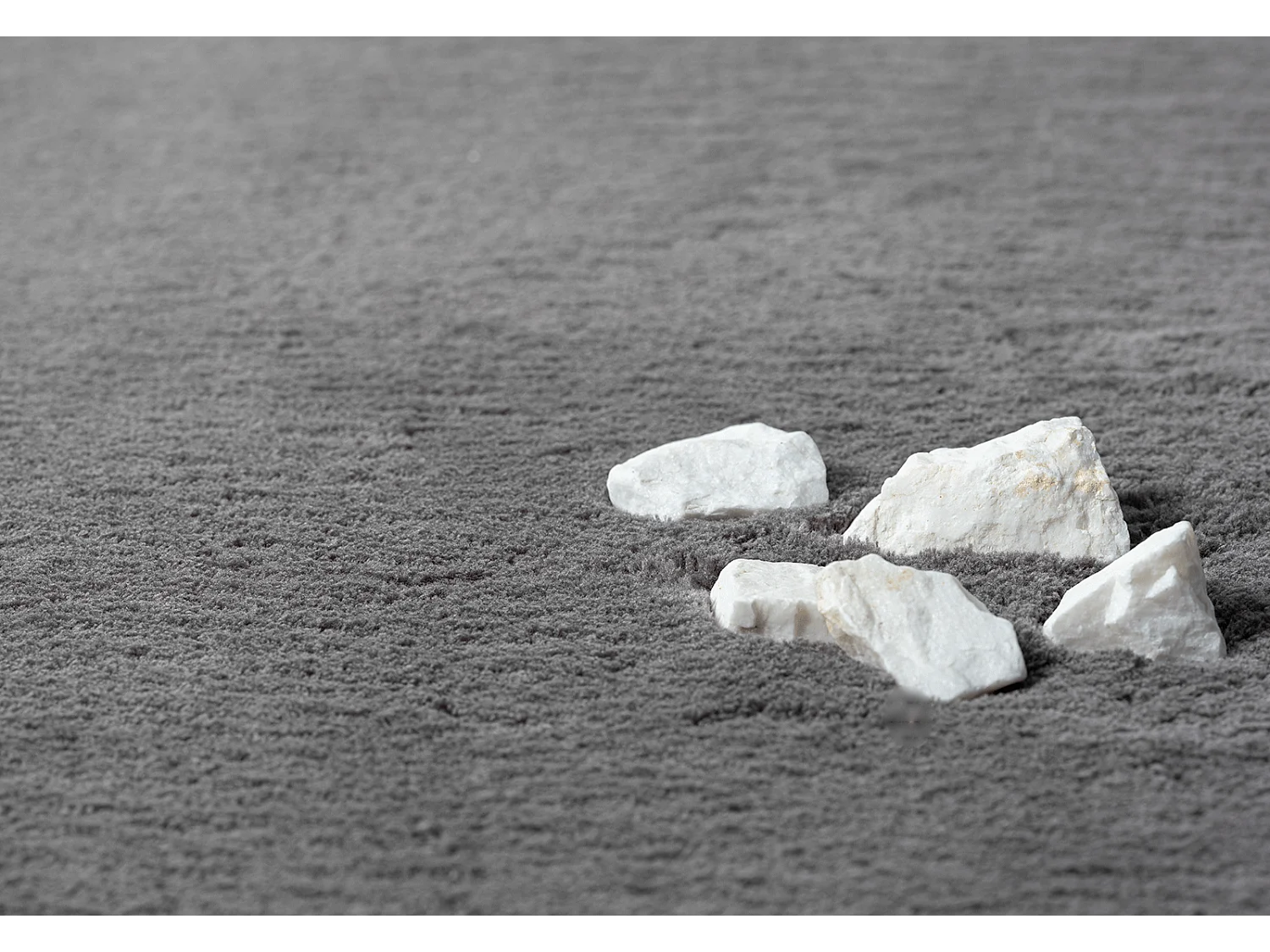 Tapis uni antidérapant lavable Anthracite - 140 x 200 cm - RELAX