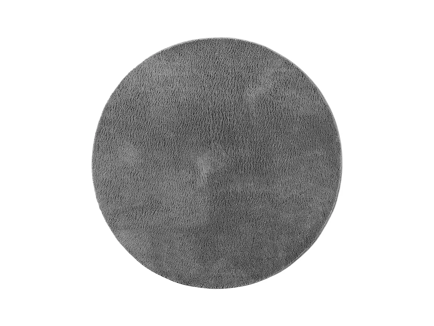 Tapis uni antidérapant lavable Anthracite - 160 cm Ronde - RELAX