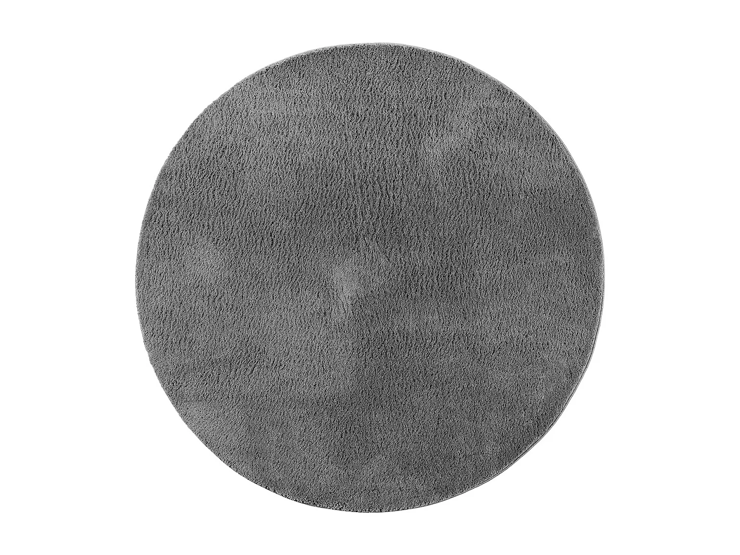 Tapis uni antidérapant lavable Anthracite - 200 cm Ronde - RELAX