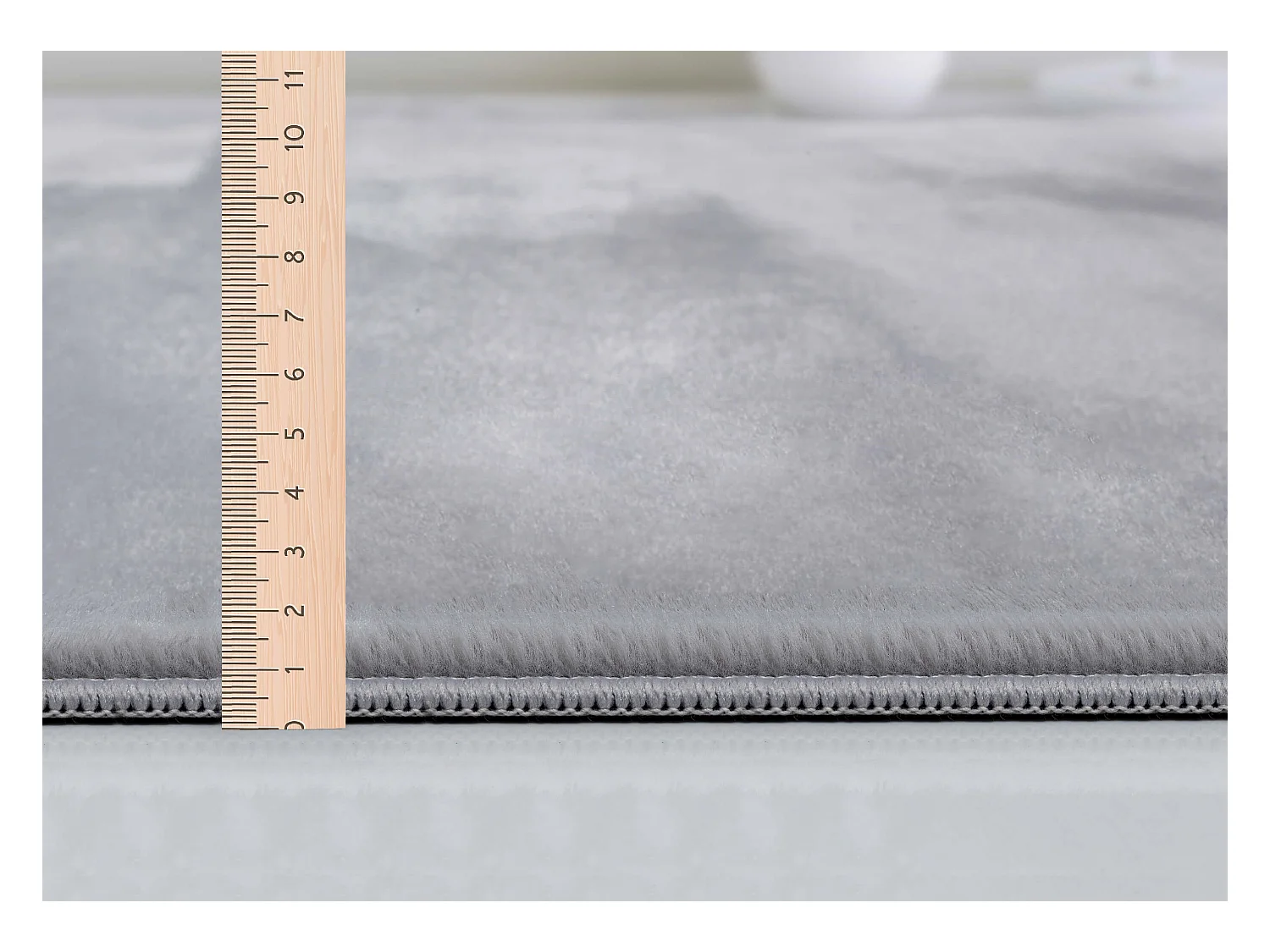 Tapijt imitatiebont zacht afwasbaar - Grijs - 140 x 200 cm - COSY