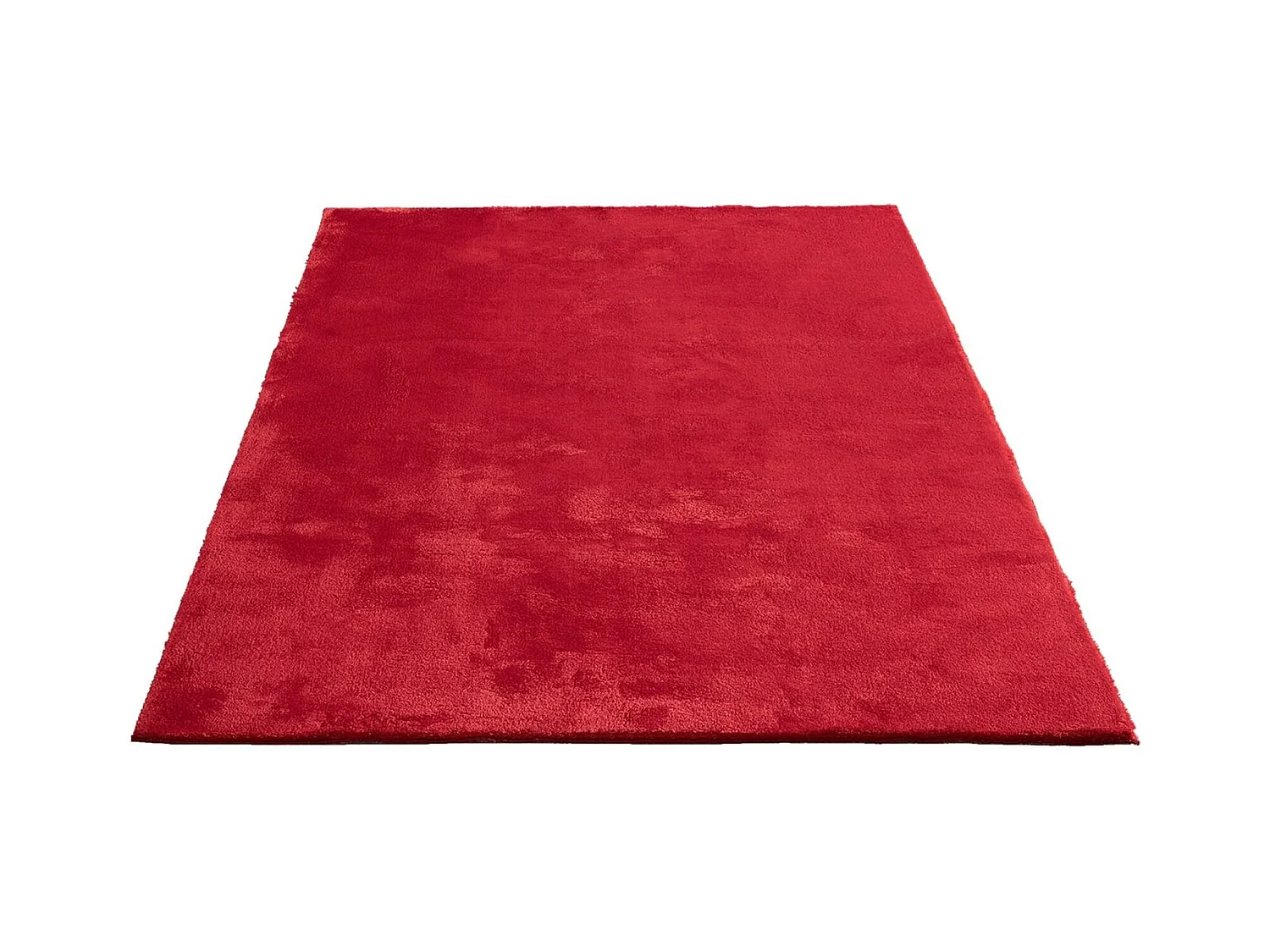 Alfombra pelo corto lavable antideslizante - Rojo - 200 x 280 cm - RELAX