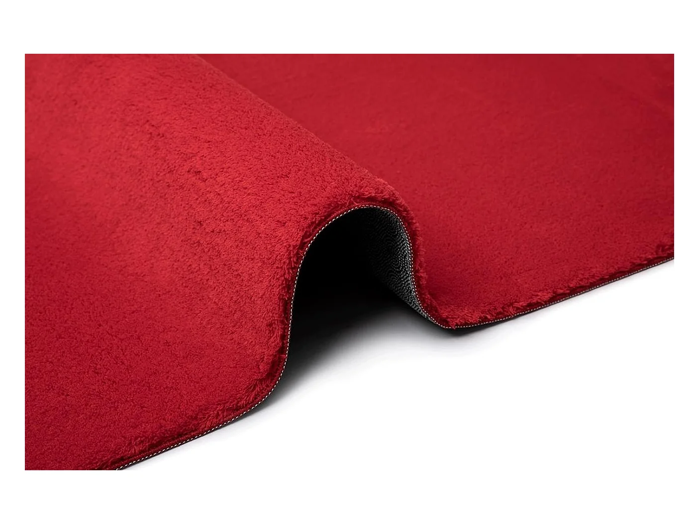 Alfombra pelo corto lavable antideslizante - Rojo - 200 x 280 cm - RELAX