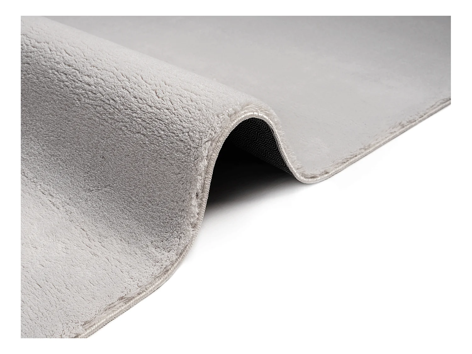 Teppich Kurzflor Waschbar Anti-Rutsch - Grau - 140 x 200 cm - RELAX