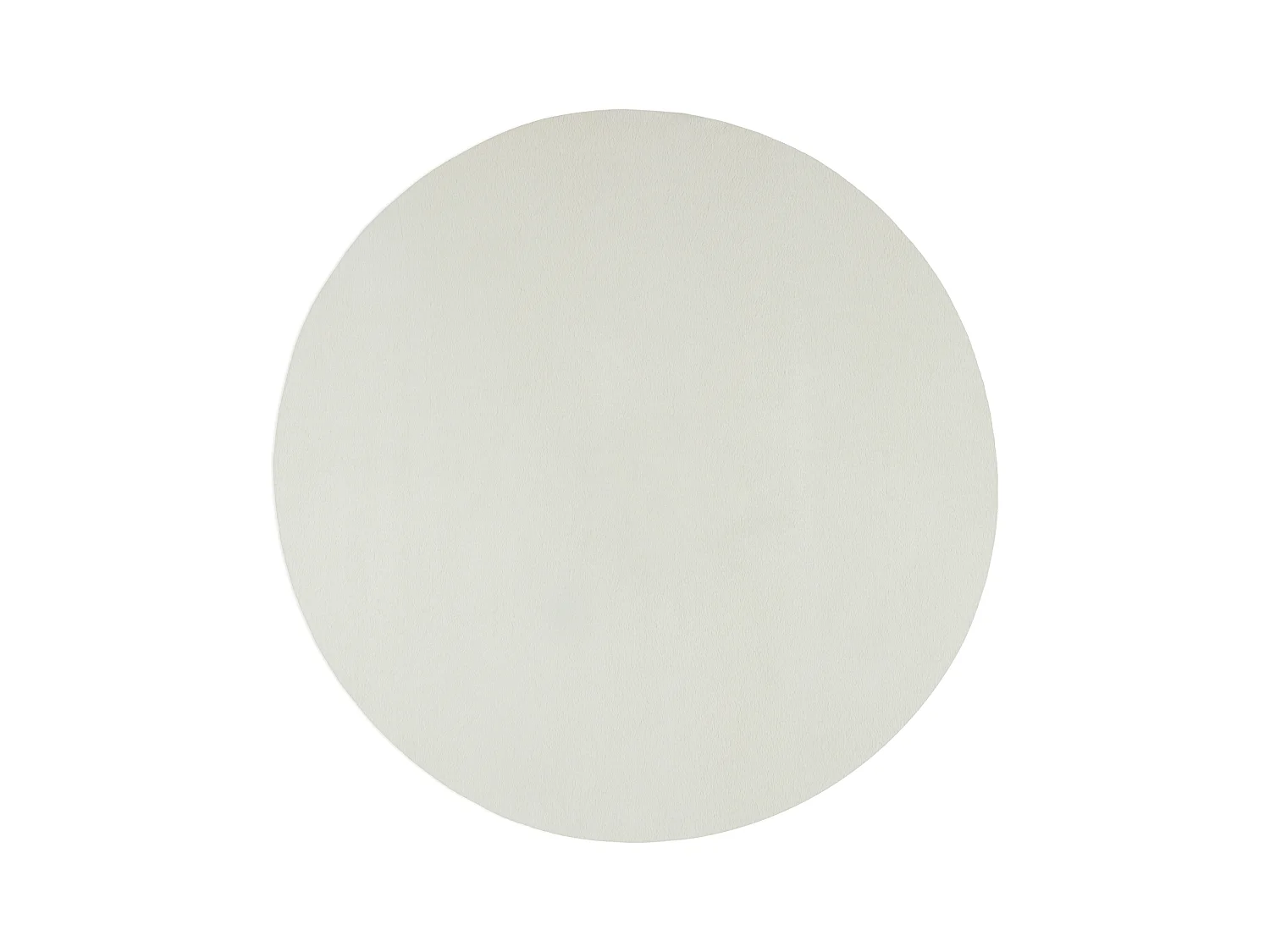 Tapete pele sintética macio lavável - Creme - 120 cm Redondo - COSY