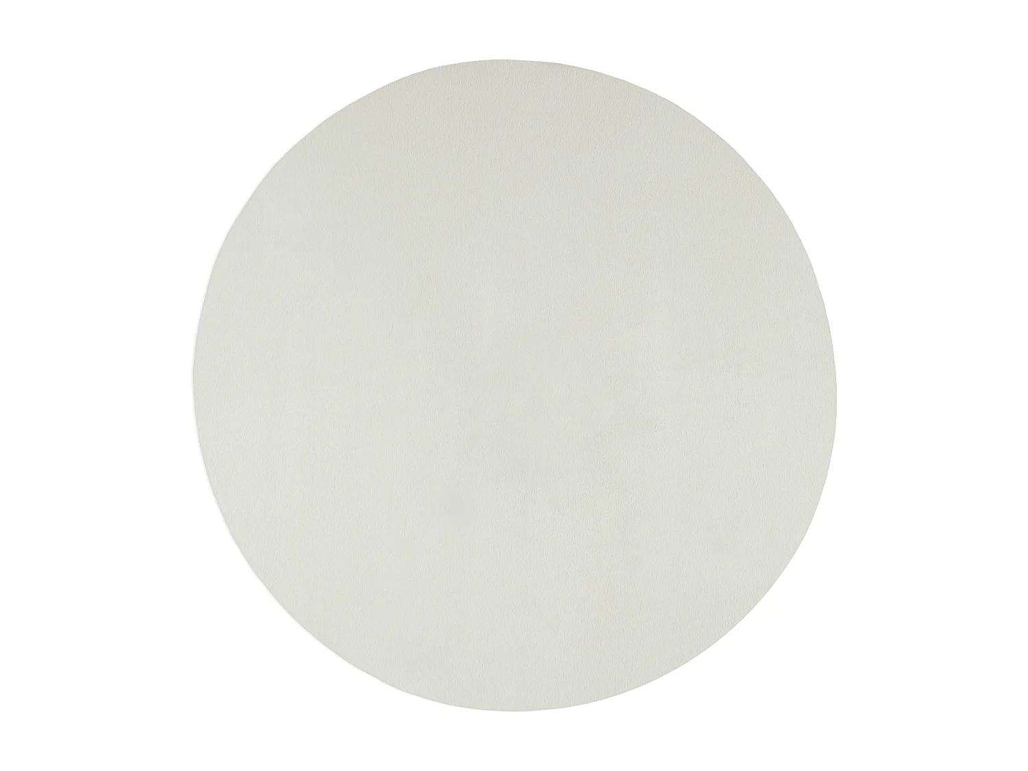 Tapis moderne fourrure chaud douillet lavable - Crème - 120 cm Ronde - COSY