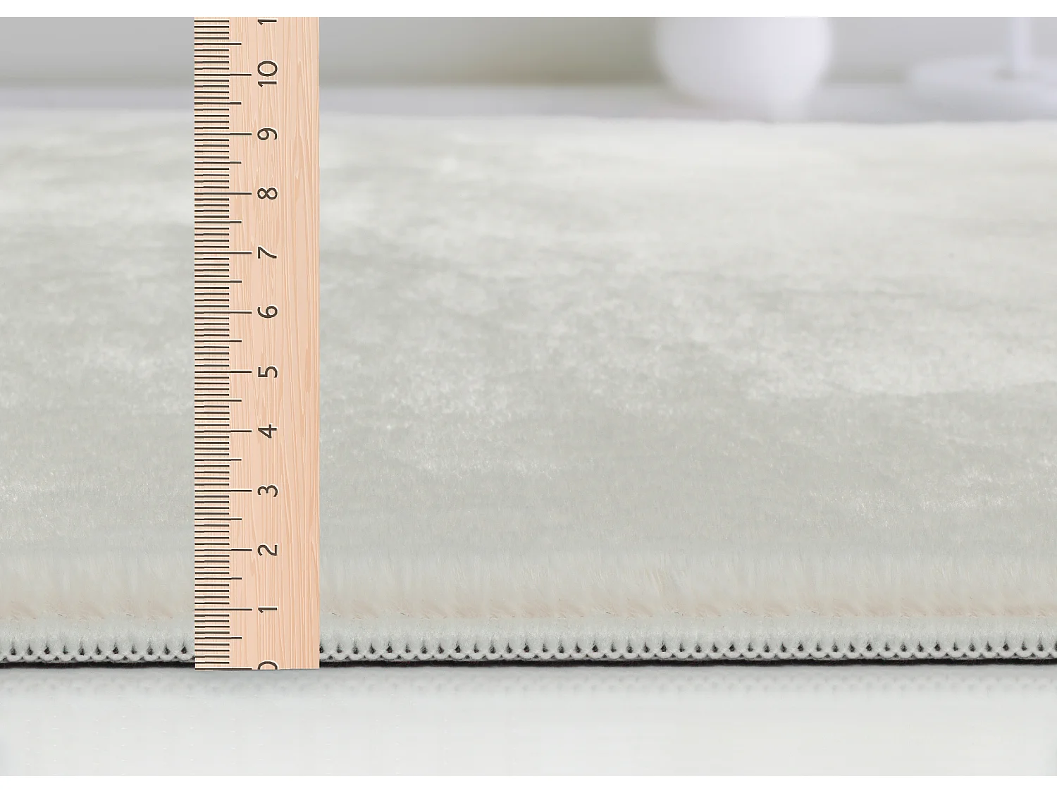 Tapis moderne fourrure chaud douillet lavable - Crème - 70 x 140 cm - COSY