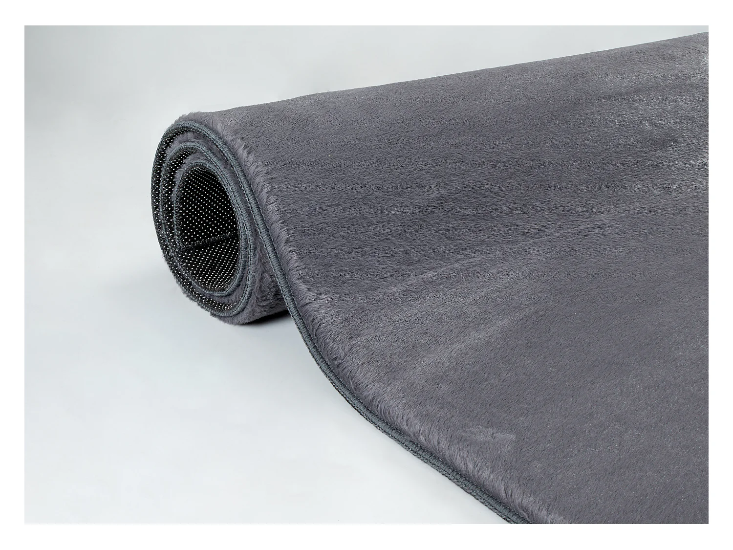 Tapijt imitatiebont zacht afwasbaar - Antraziet - 200 x 280 cm - COSY