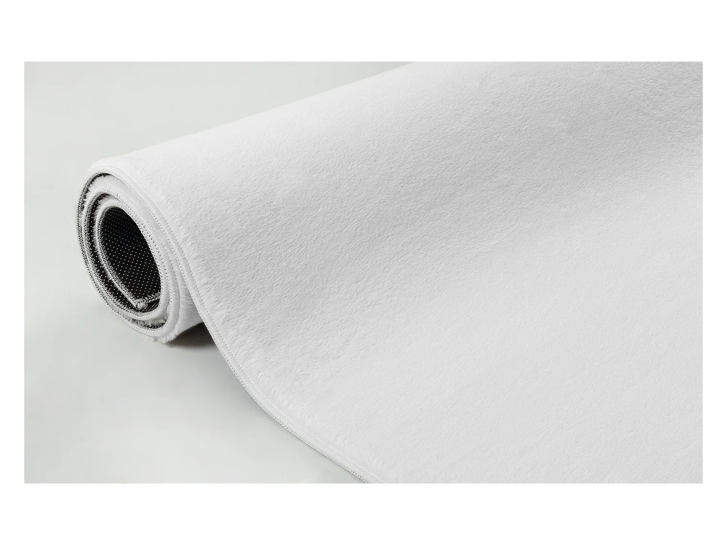 Tapis moderne fourrure chaud douillet lavable - Blanc - 140 x 200 cm - COSY