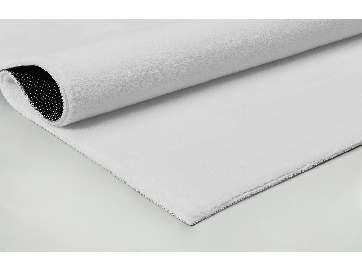 Tapis moderne fourrure chaud douillet lavable - Blanc - 140 x 200 cm - COSY