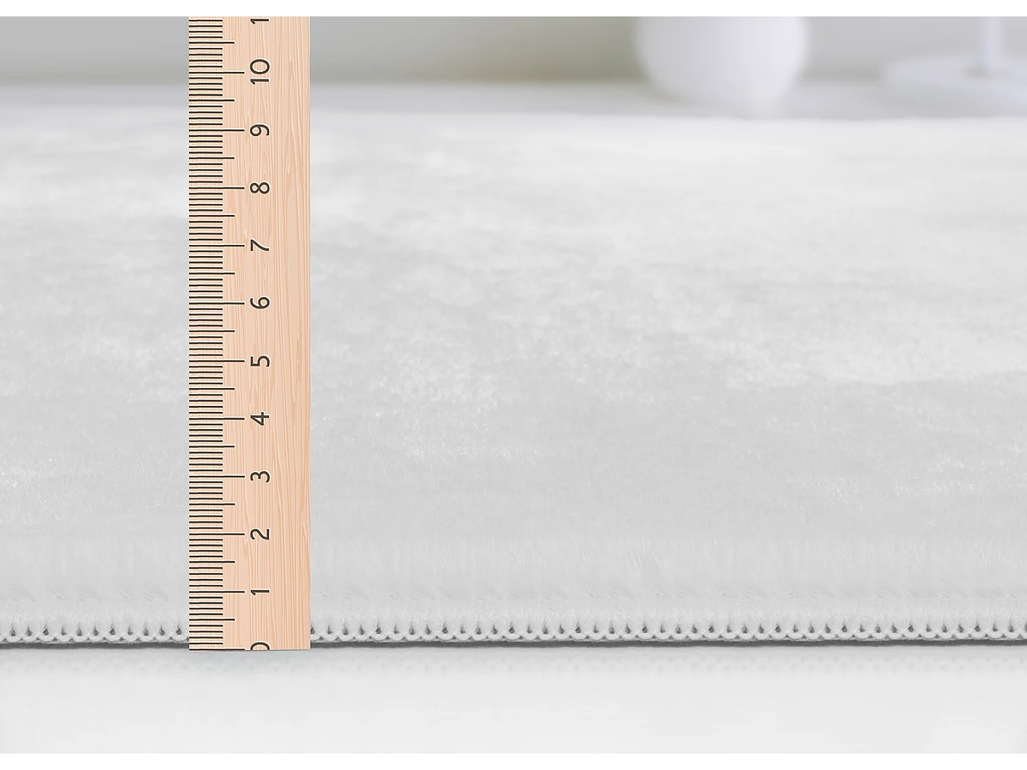 Tapis moderne fourrure chaud douillet lavable - Blanc - 140 x 200 cm - COSY