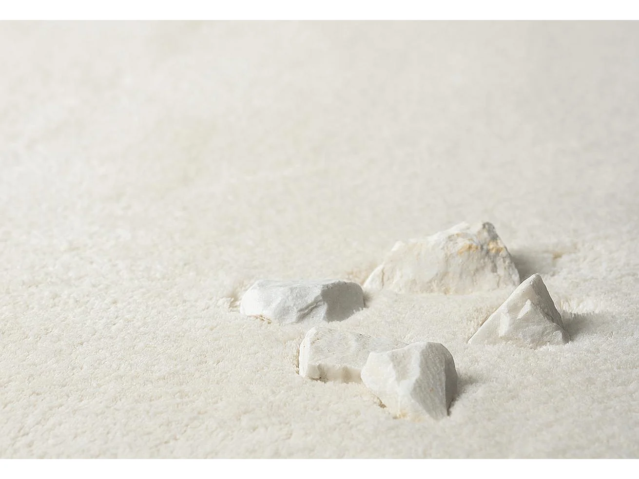 Teppich Kurzflor Waschbar Anti-Rutsch - Cream - 140 x 200 cm oval - RELAX