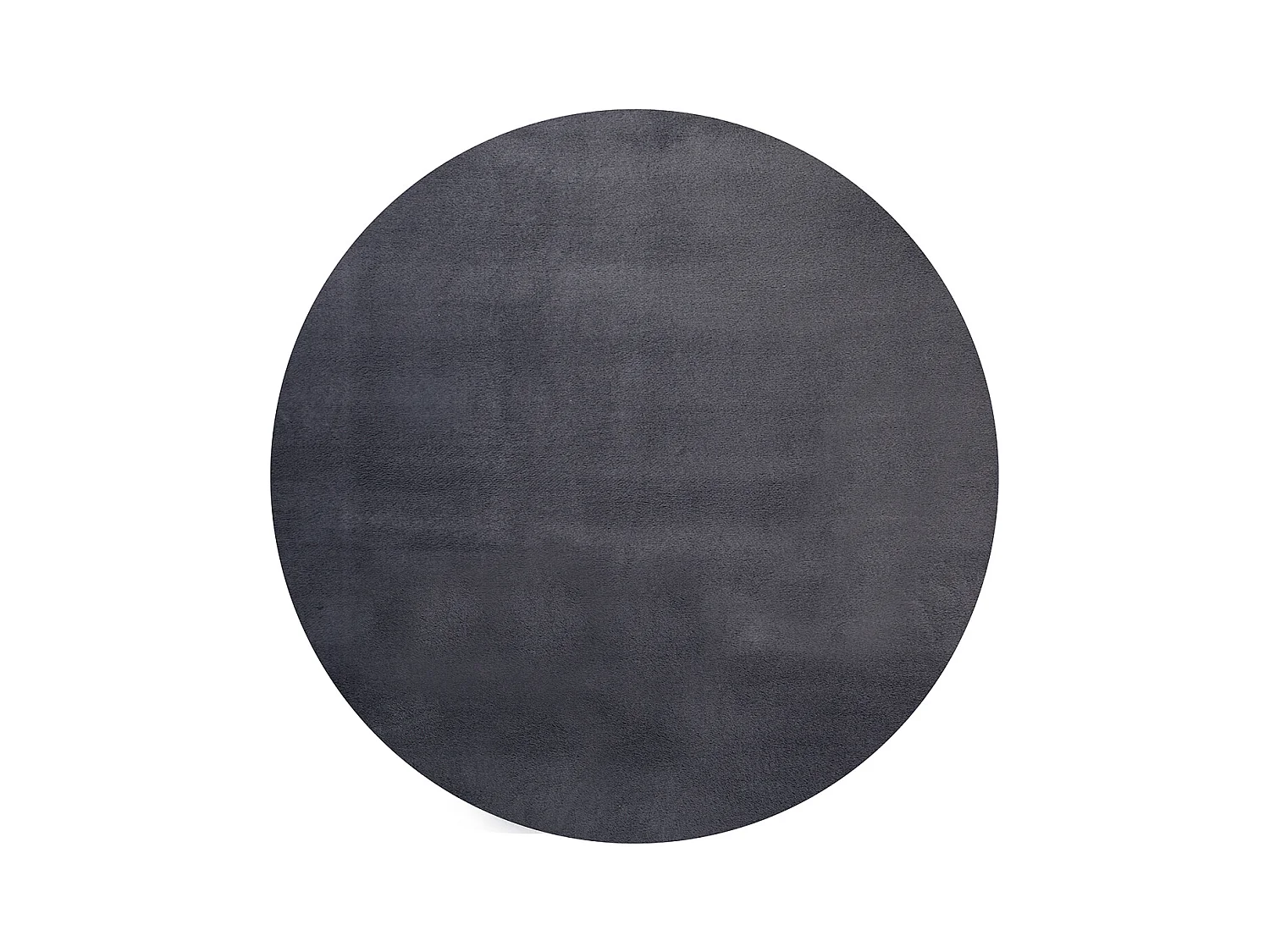 Tapijt imitatiebont zacht afwasbaar - Antraziet - 200 cm Rond - COSY