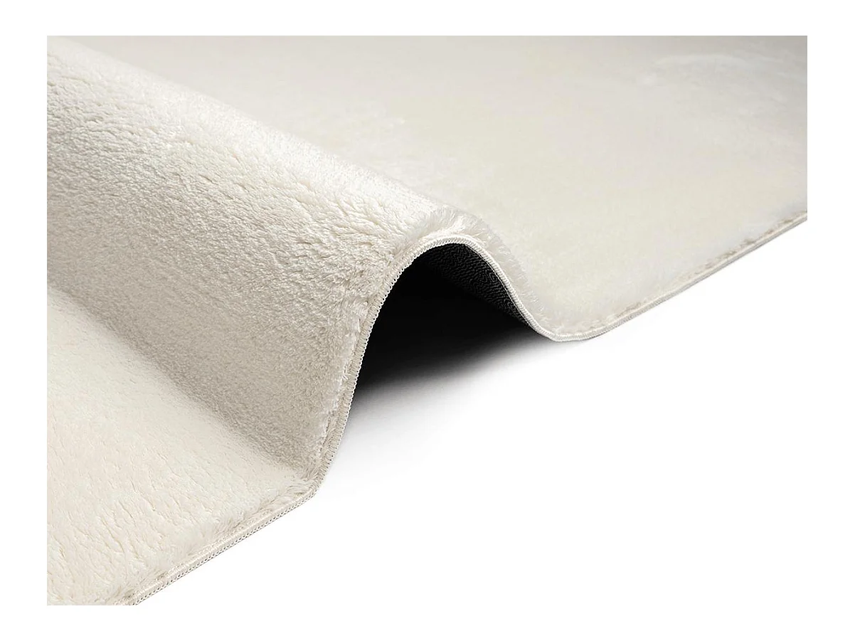 Tapis uni antidérapant lavable Crème - 80 x 150 cm - RELAX