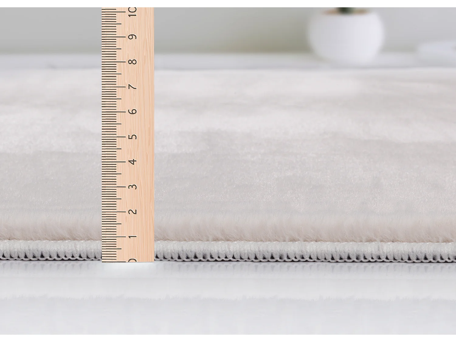 Tapis moderne fourrure chaud douillet lavable - Beige - 240 x 340 cm - COSY