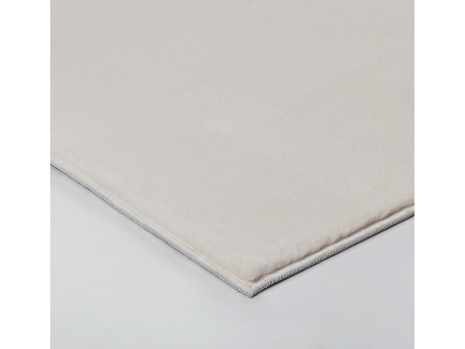 Tapis moderne fourrure chaud douillet lavable - Beige - 240 x 340 cm - COSY
