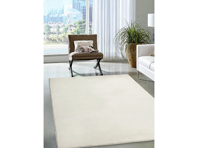 Teppich Kunstfell weich waschbar - Cream - 240 x 340 cm - COSY